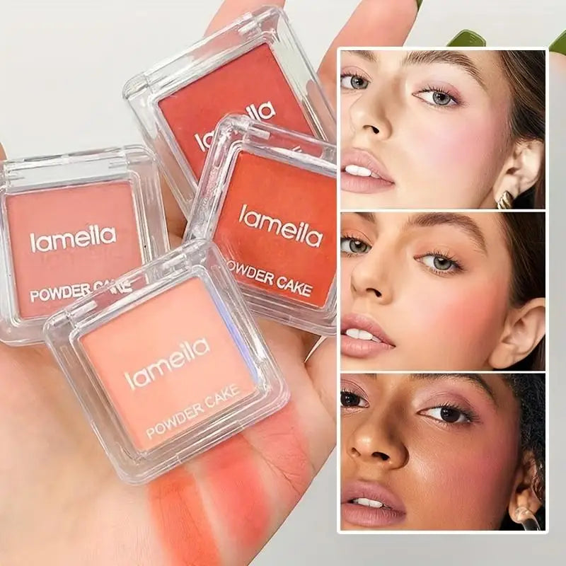 Single color square blush nude makeup brightens and whitens for a long time Delicate girl blush