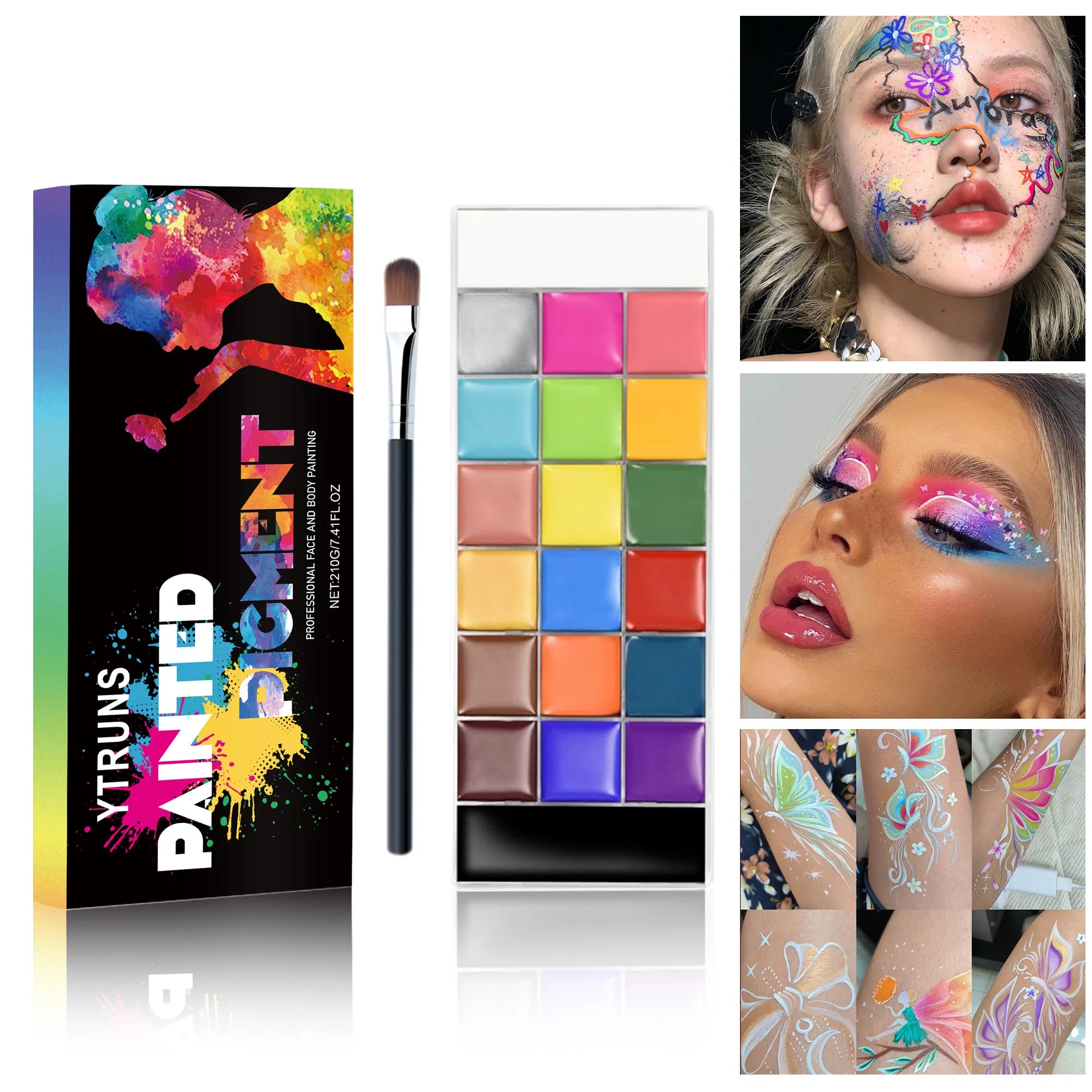 Water soluble makeup palette water activated eyeliner palette Halloween