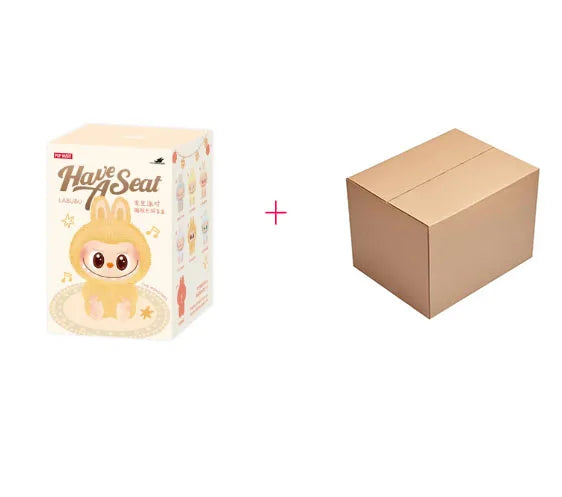 Authentic Pop Mart Labubu Sitting Party Series Vinyl Plush Blind Box Figurine Pendant