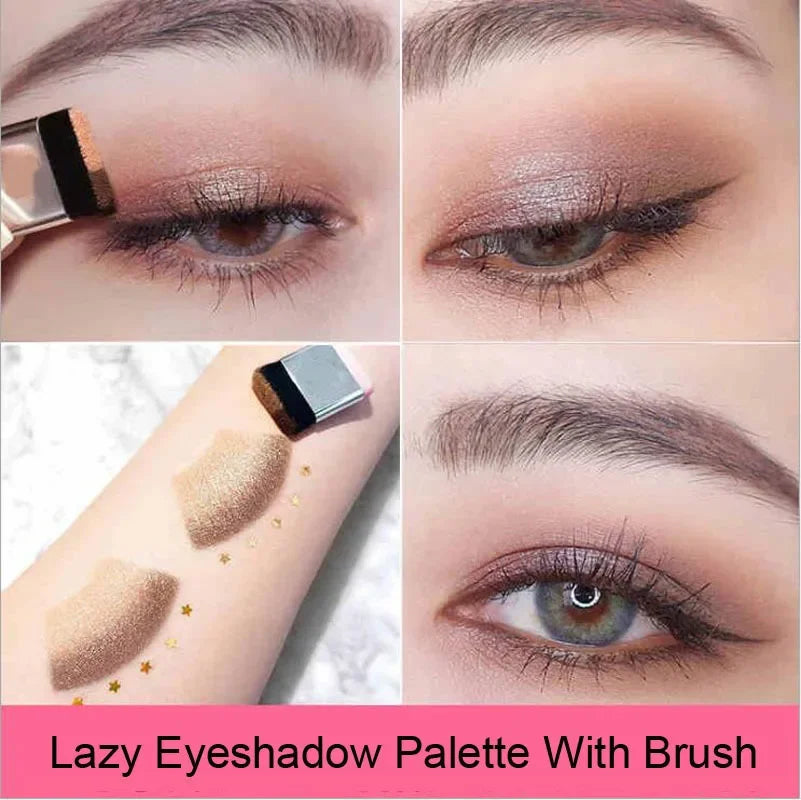 Two-Color Matte Eyeshadow Compact Easy-to-Carry Palette