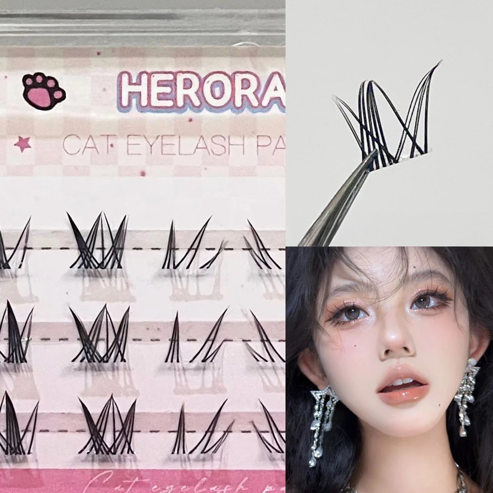 C-Curl 3D Mink False Eyelashes – Natural Fluffy Lower Lashes