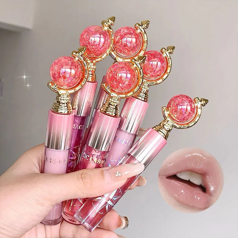 MAGIC CASA Shimmering Lip Gloss Hydrating and Moisturizing, Mirror Finish, Plumping Glass-Like Lips