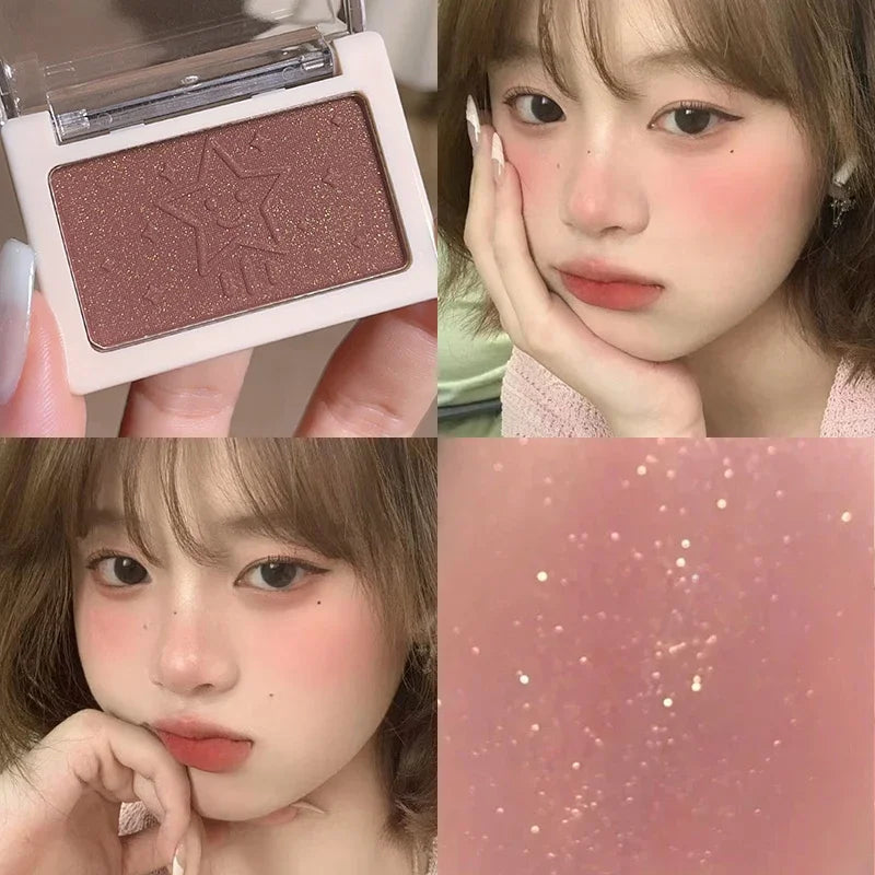 HISYI Peach Powder monochrome blush long-term durability Peach orange soft mist