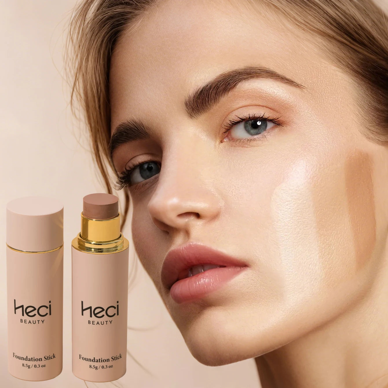 Shine-Free Balance Foundation & Contour Stick Matte