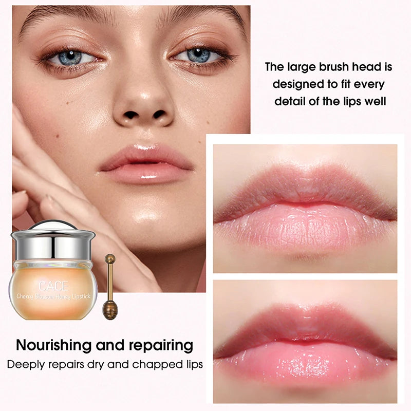 CACE Cherry Blossom Honey Lip Balm Deeply Hydrating and Plumping