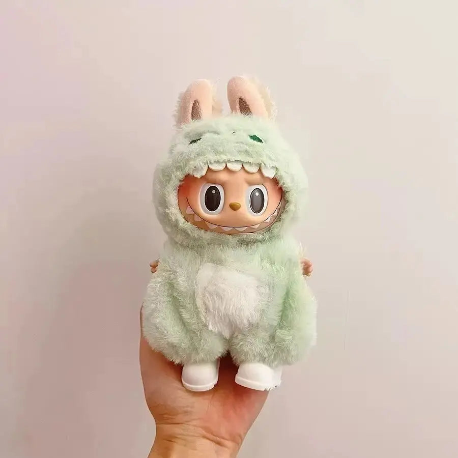 Labubu 16cm Doll Clothing – Cute Velcro Dress & Casual Plush Toy Outfit Vervelle