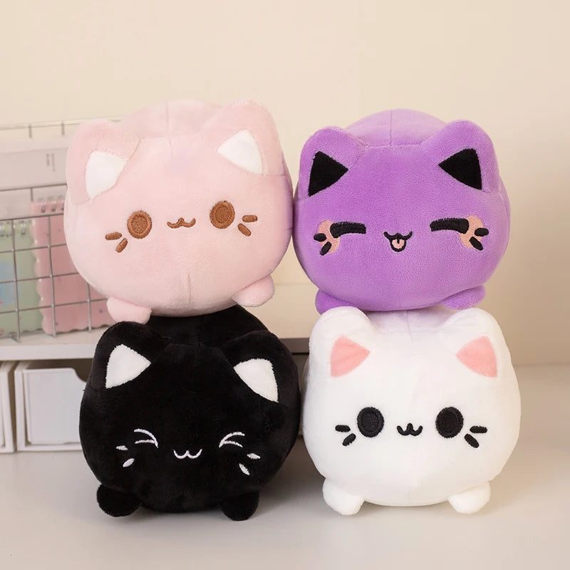 Plump Peach Cat Plush Vervelle