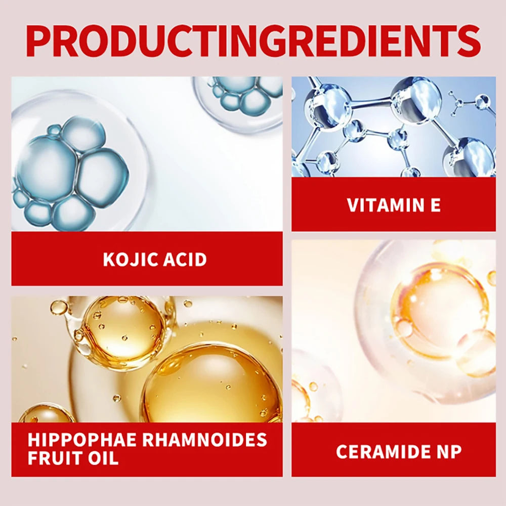 SUYARUN Propolis VITAMIN E & Kojic Acid Face Serum - Brightening Anti-Aging Treatment, Fades Dark Spots, Evens Skin Tone.