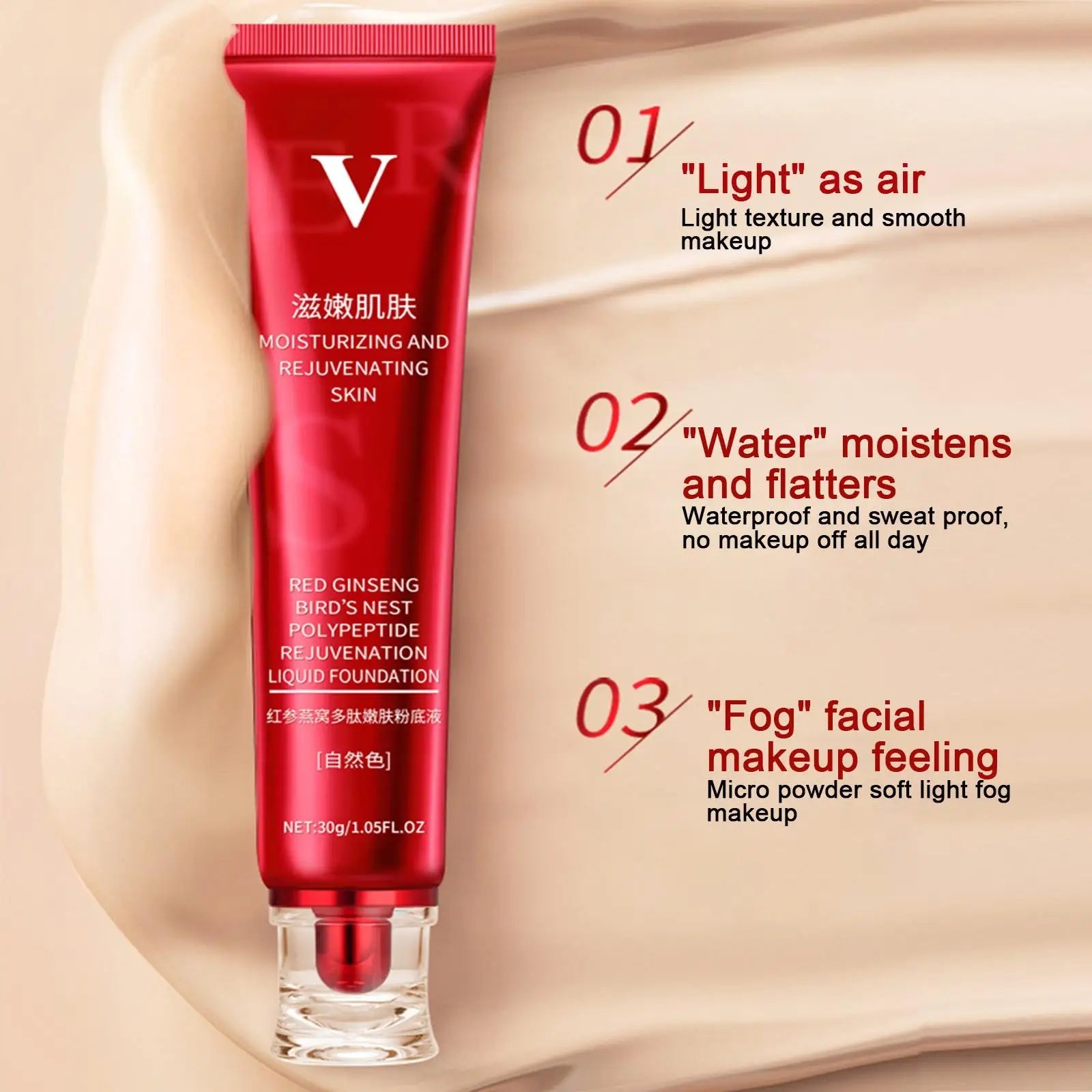 FV Red Foundation & Concealer Vervelle