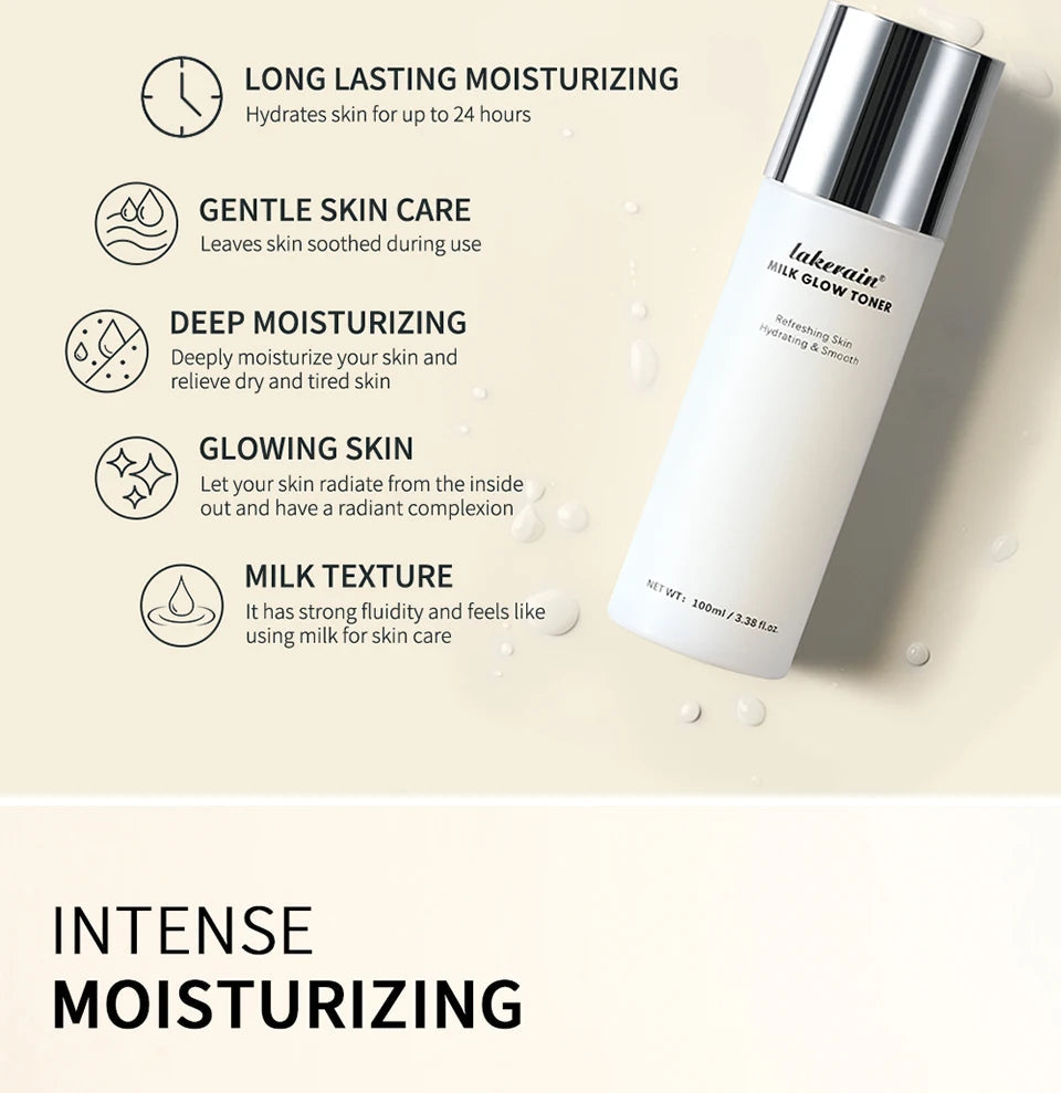 Milk Glow Toner Brightening Moisturizing Skin Care Vervelle