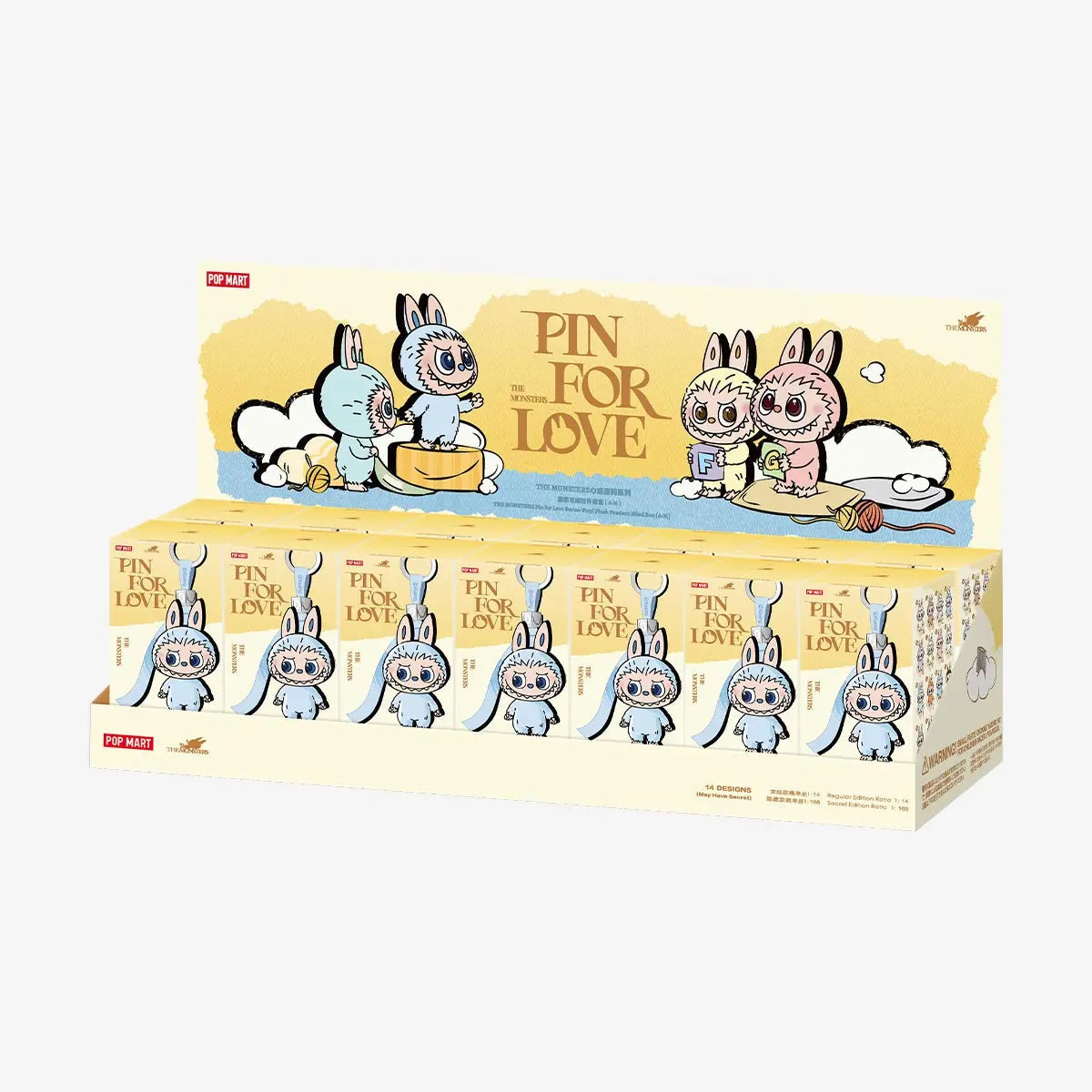 Original POP MART Labubu V4 A-M Heart Secret Series Vinyl Face Blind Box Vervelle