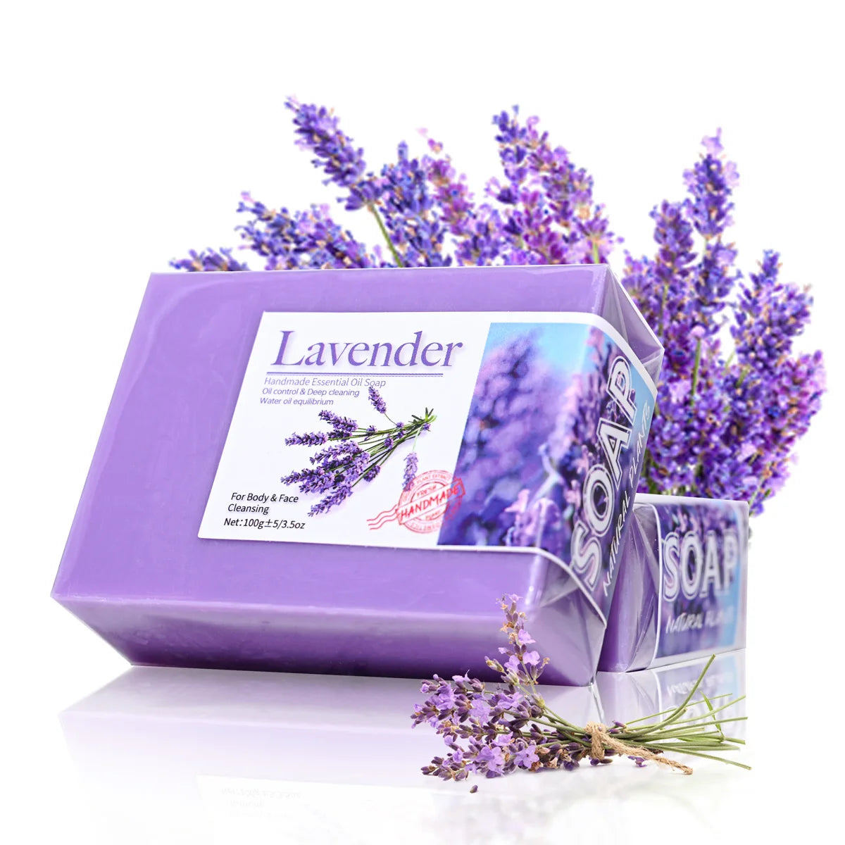 Natural Lavender Essential Oil Handmade Soap