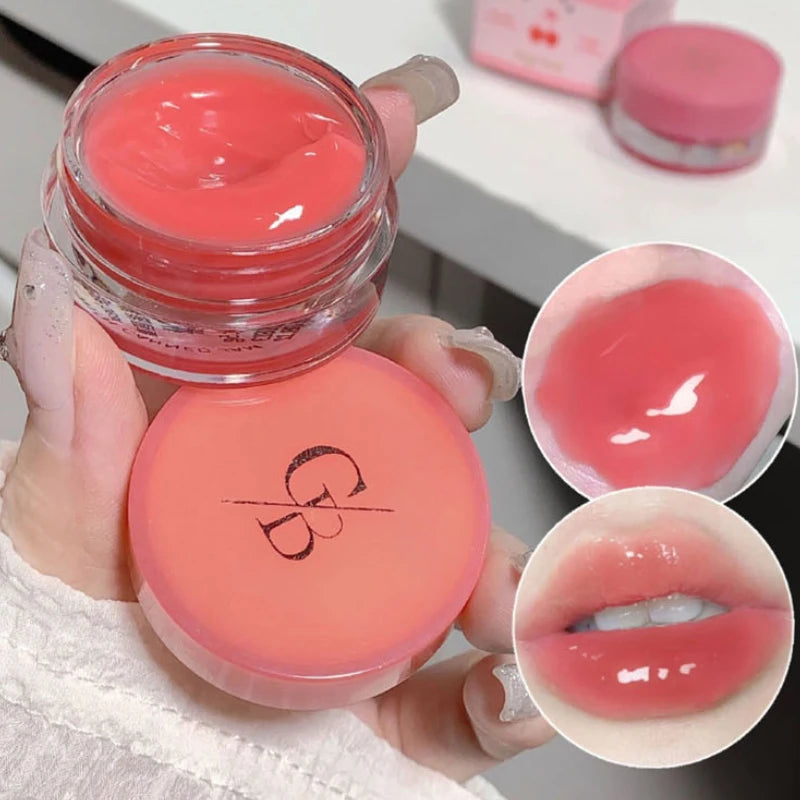 Gege Bear Jarred Jam Lip Gloss Hydrating Water-Gloss Finish, Plumping Effect