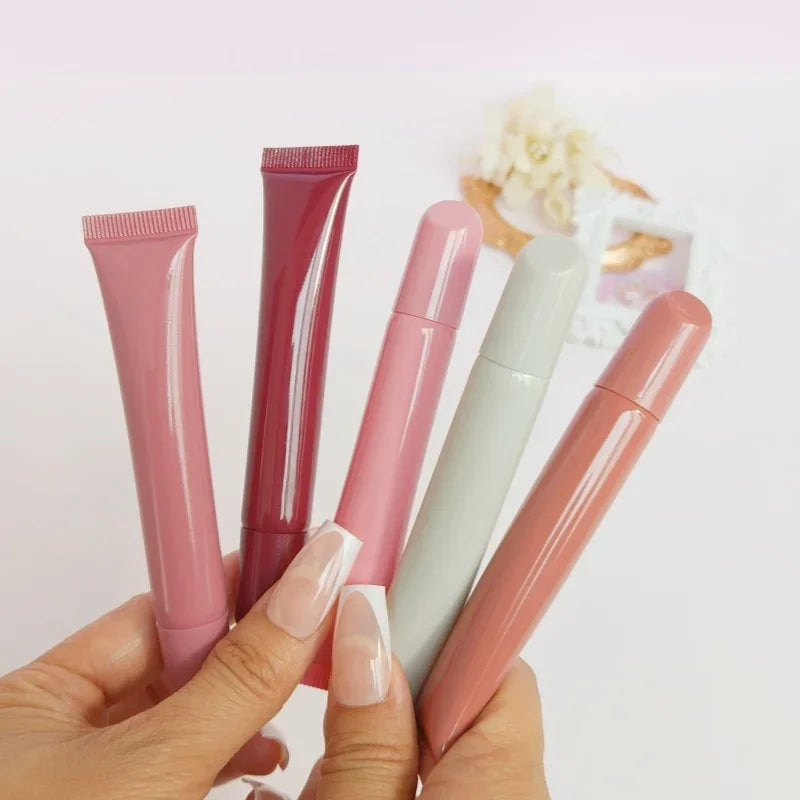 Colorful Slanted Lipgloss Tubes 20pcs 10ml Refillable Vervelle