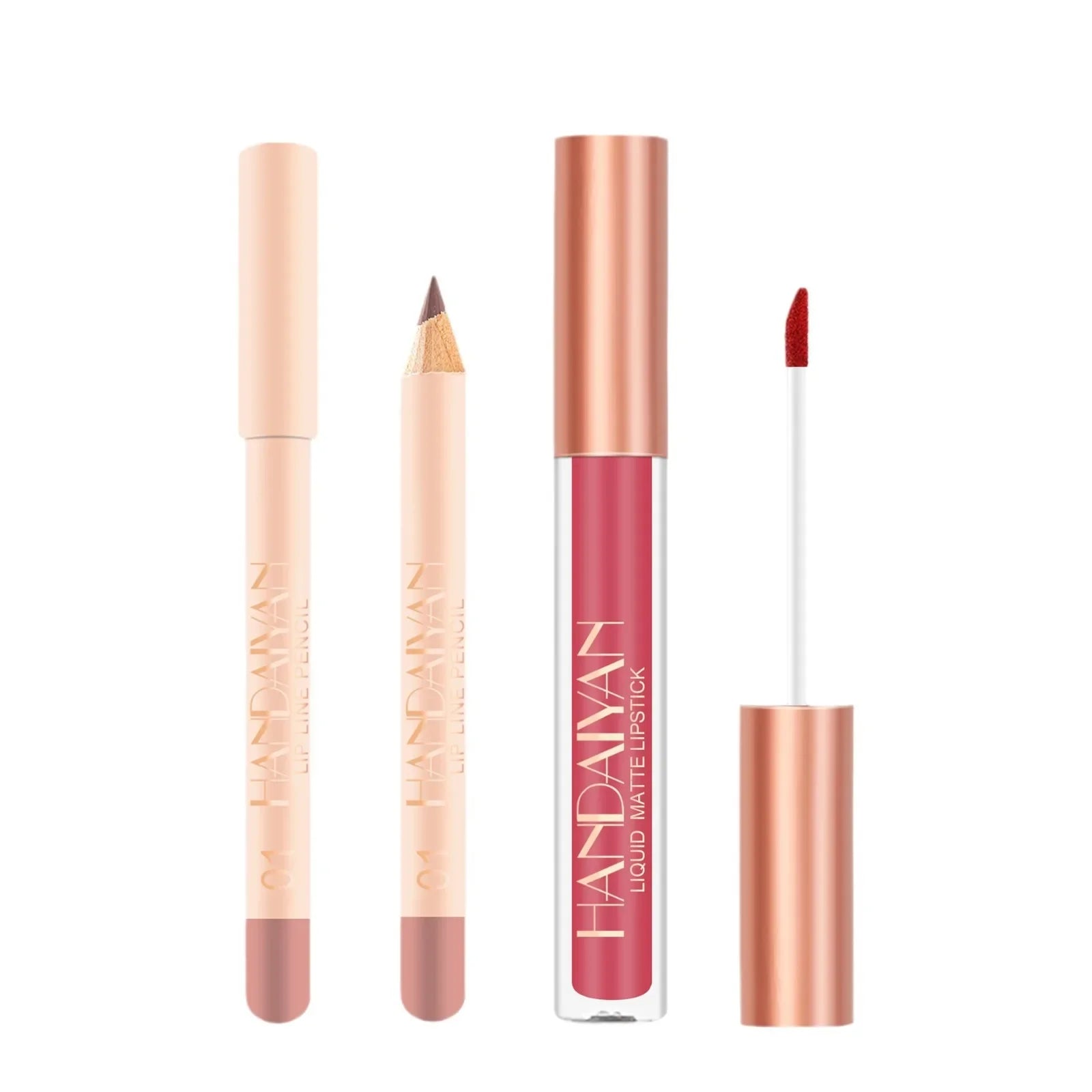 2-in-1 Liquid Lipstick Set – Matte Lip & Liner Kit