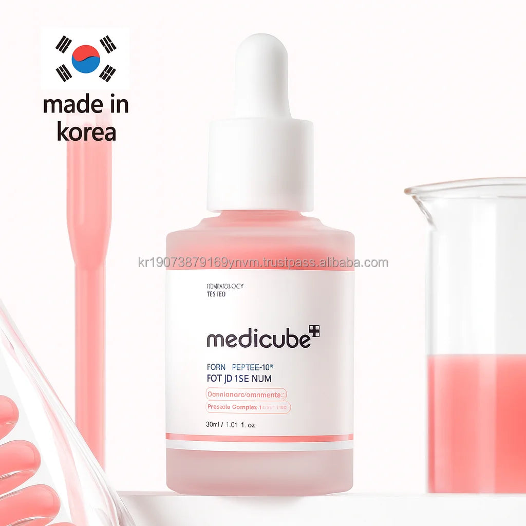 Korean Premium PDRN Salmon Coenzyme Q10 Vitamin B Hyaluronic Acid Pink Peptide Ampoule Serum