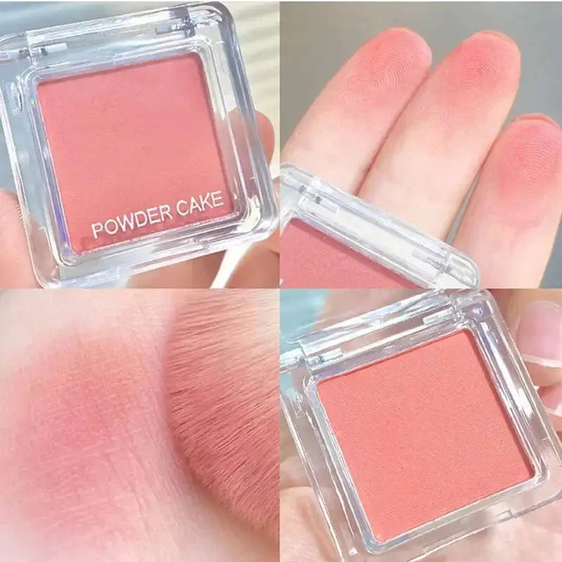 Single color square blush nude makeup brightens and whitens for a long time Delicate girl blush