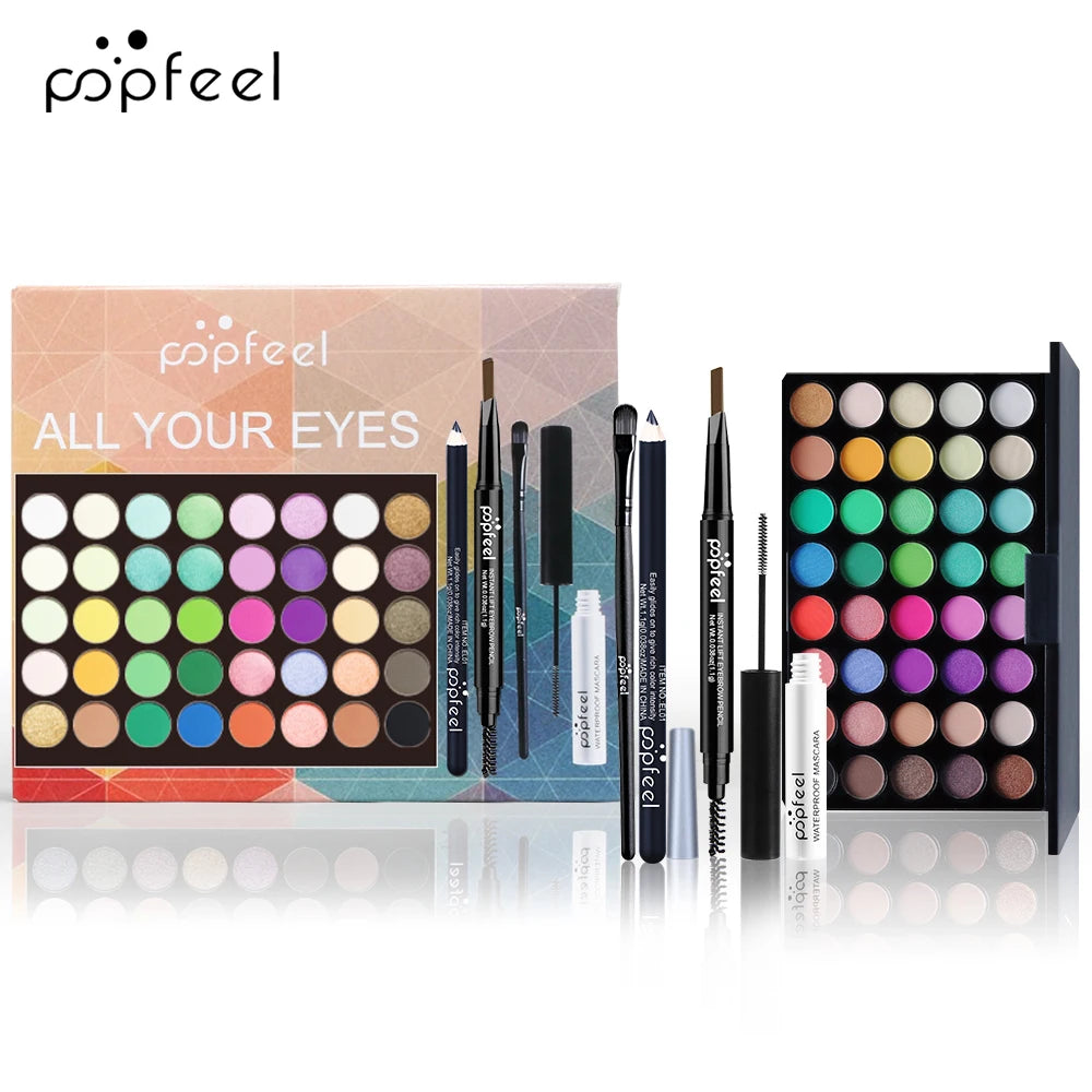 POPFEEL Eye Makeup Set – Palette, Eyeliner & Tools