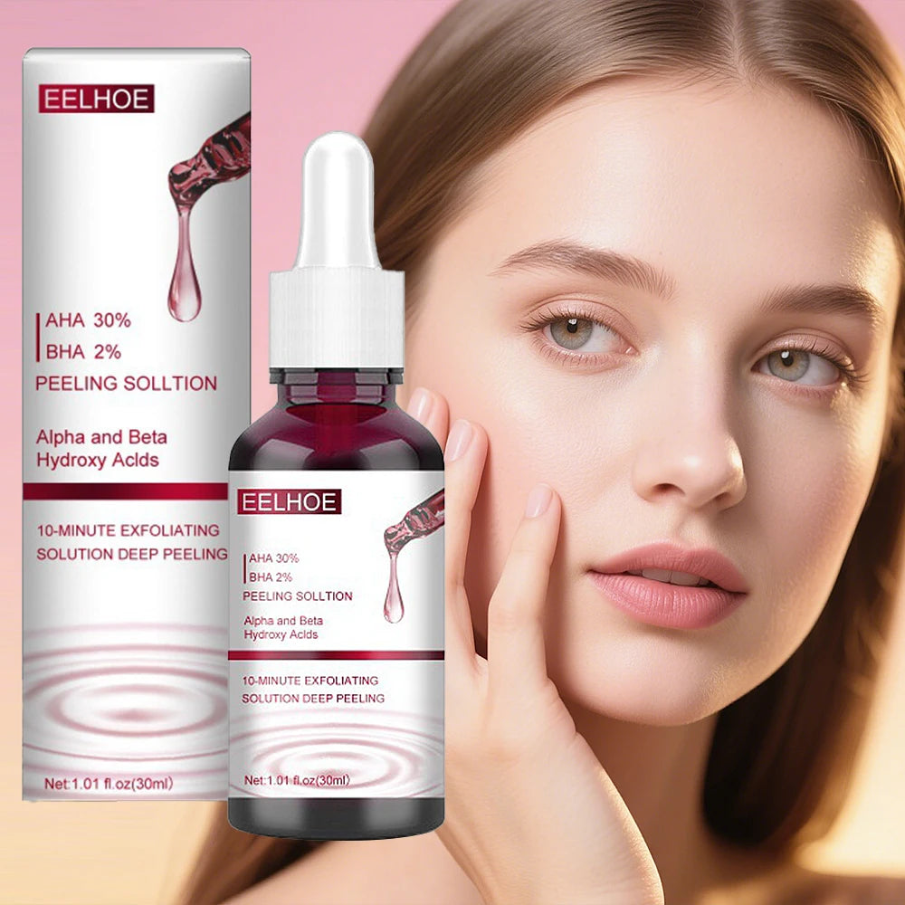 AHA 30%+BHA 2% Exfoliating Face Salicylic Acid Serum Shrink Pores Moisturizing Nourish Smooth Essence Oil Control Skin Care