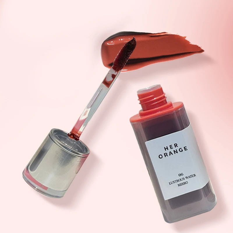 HERORANGE Crystal Gloss Lip Lacquer: Long-Lasting Hydration, Non-Sticky Formula with Glass-Like Shine