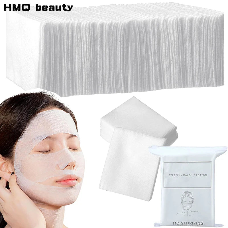 50pcs Stretchable Cotton Pads – Facial & Makeup Care