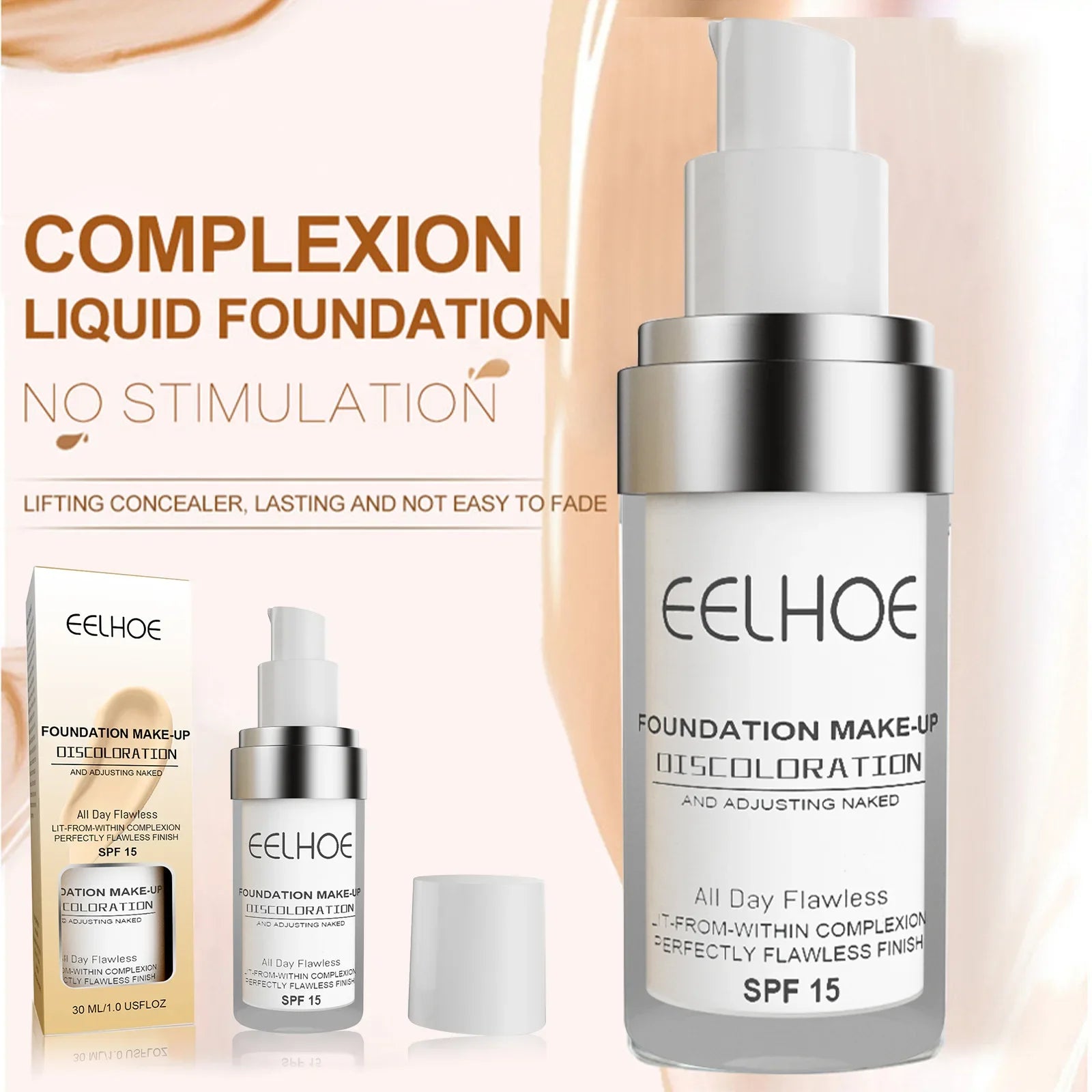 30ml Color Changing Liquid Foundation High Coverage