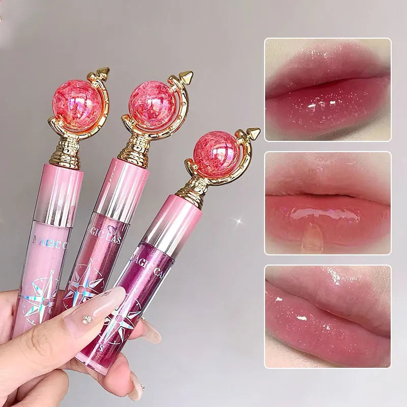 MAGIC CASA Shimmering Lip Gloss Hydrating and Moisturizing, Mirror Finish, Plumping Glass-Like Lips