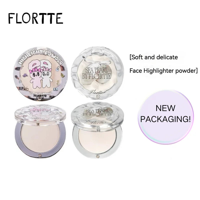 FLORTTE BUNNY Single Highlight Powder Facial Highgloss Natural Brightening