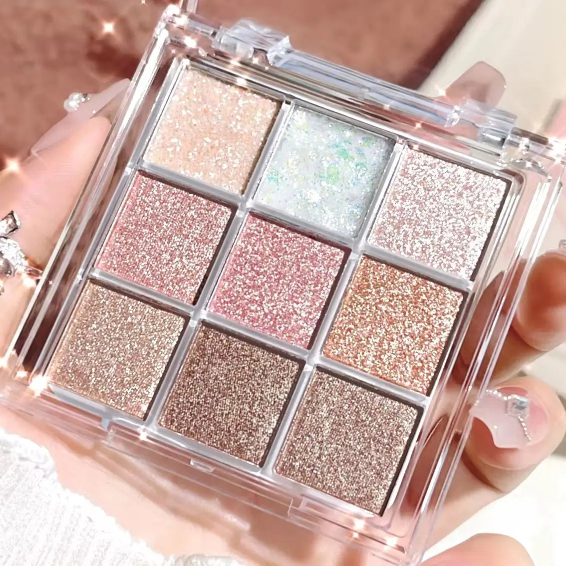 Pearlescent Glitter Highlighter & Eyeshadow Palette