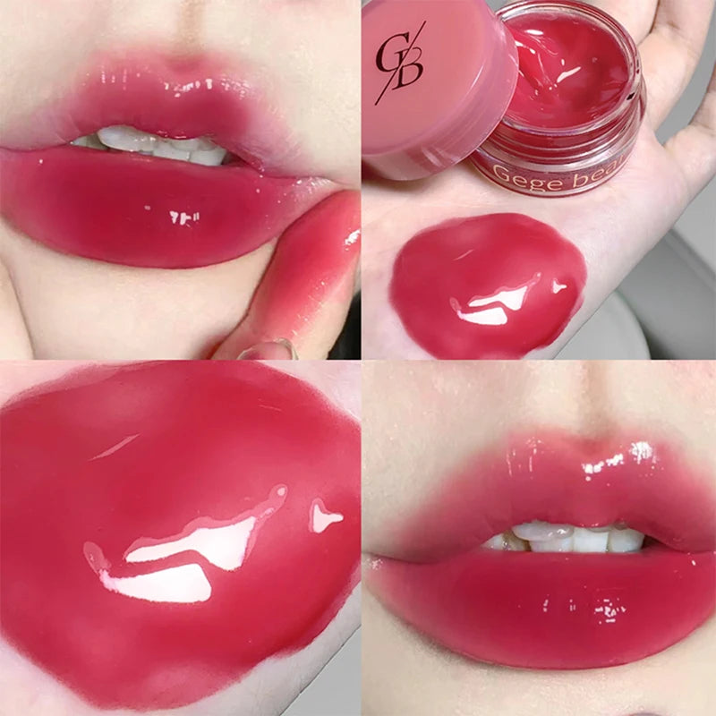 Gege Bear Jarred Jam Lip Gloss Hydrating Water-Gloss Finish, Plumping Effect