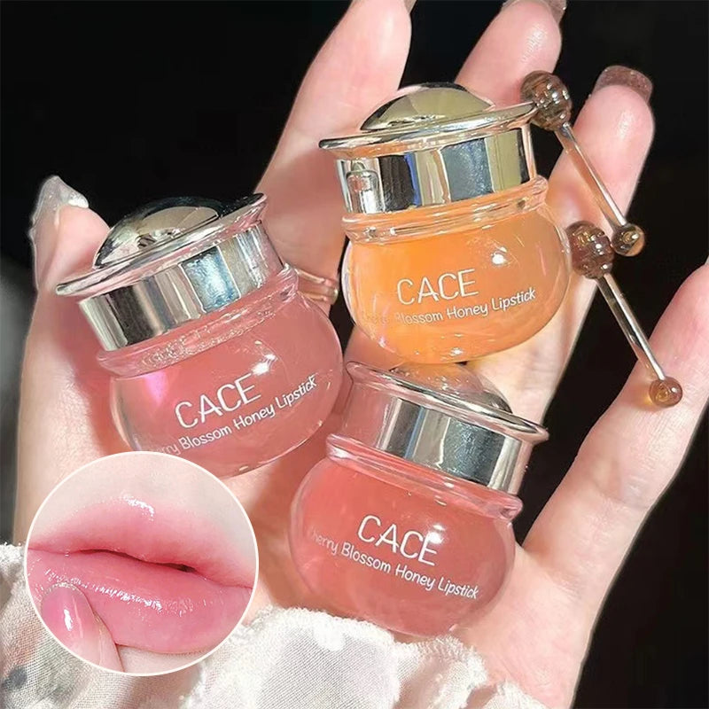 CACE Cherry Blossom Honey Lip Balm Deeply Hydrating and Plumping
