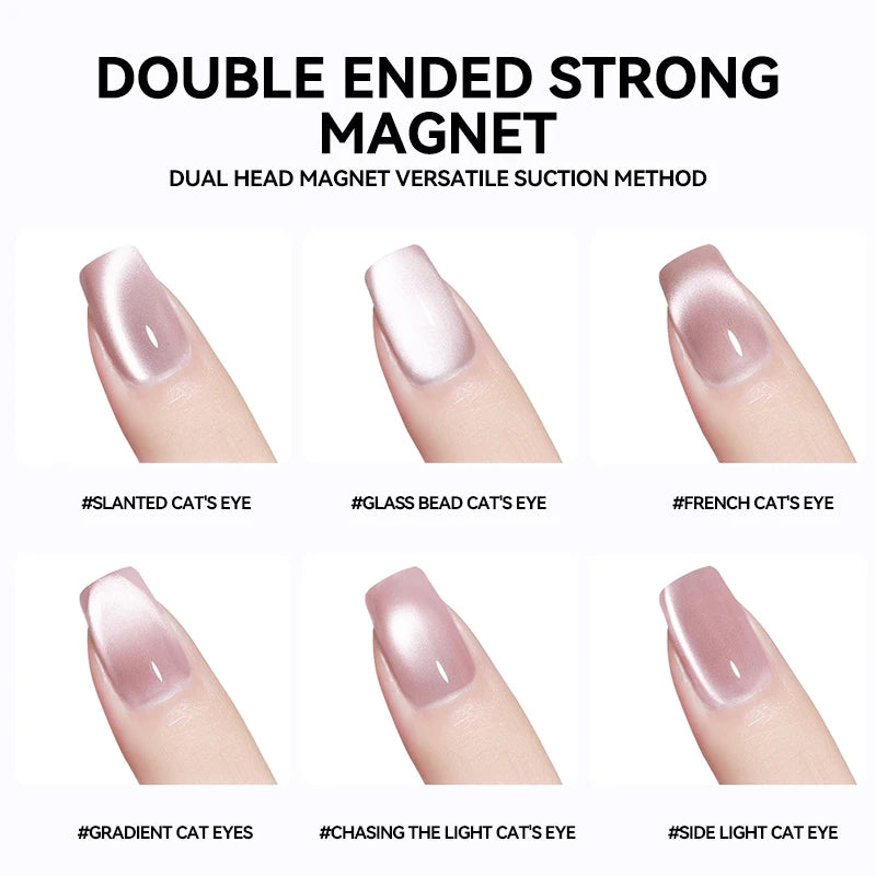 Nail Art Nail Magnetic Stick Cat Eye Magnetic Ball Aluminum Handle Cylindrical UV Gel Magnet