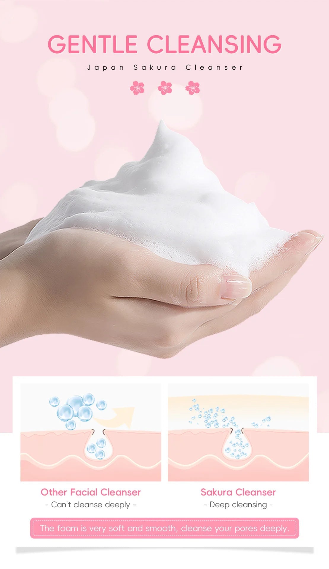 LAIKOU Sakura Facial Cleanser Vervelle