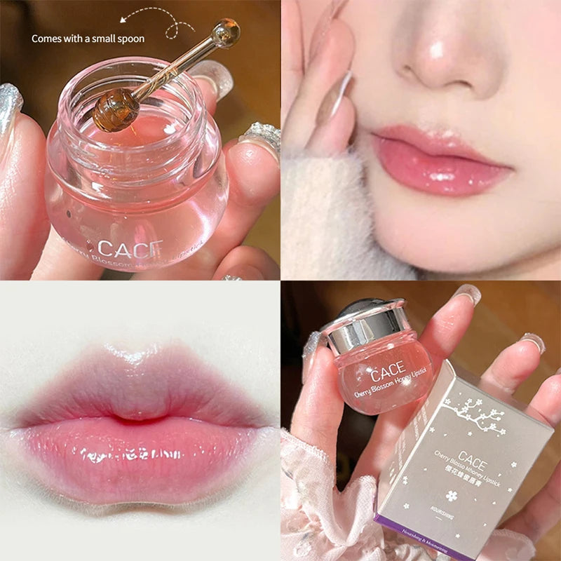 CACE Cherry Blossom Honey Lip Balm Deeply Hydrating and Plumping