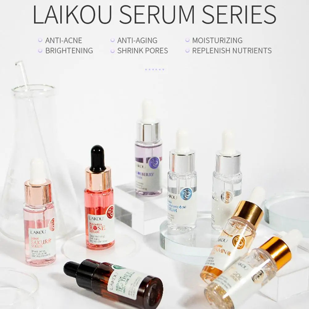 LAIKOU Anti-Aging Face Serum 24K Gold Whitening Deep Hydration Moisturizer Facial Serum Hyaluronic Acid Skin Care