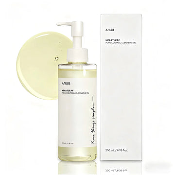 Anua Heartleaf Pore Control Cleansing Oil, Cleansing Oil for Oily Skin, Deep Cleansing Makeup Remover, Korean Skincare