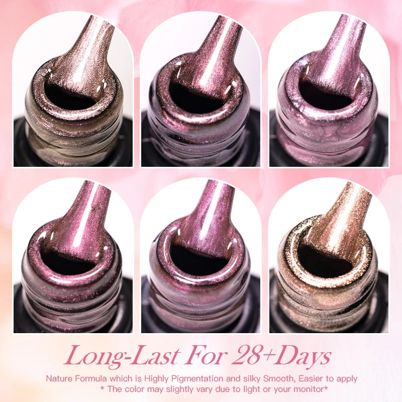 Pink Story Cat Magnetic Gel Nail Polish Nude Pink Gold Light Semi Permanent