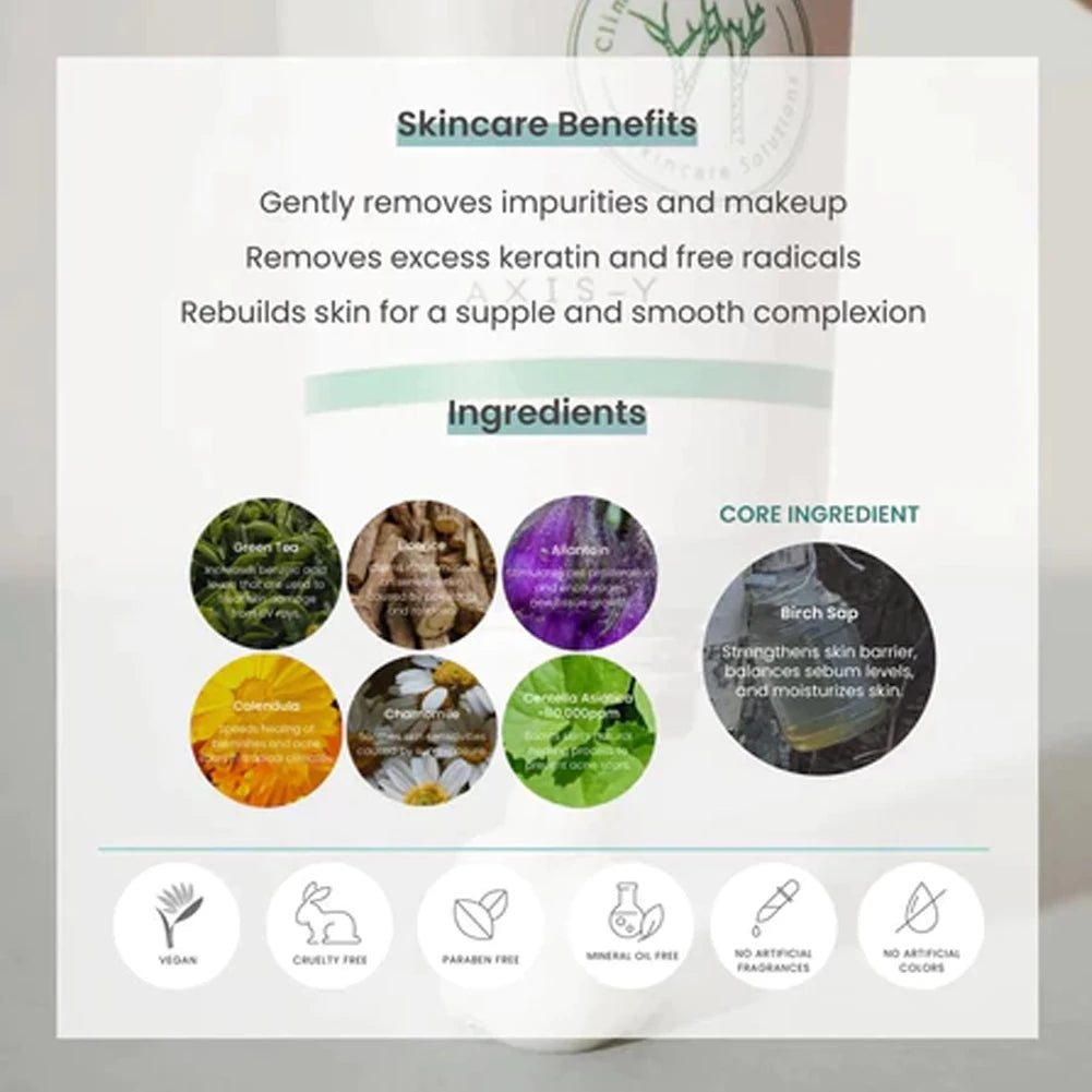 Axis-Y Salicylic Acid Moisturizing Skin Care Series Emulsion Face Cream Cleaning