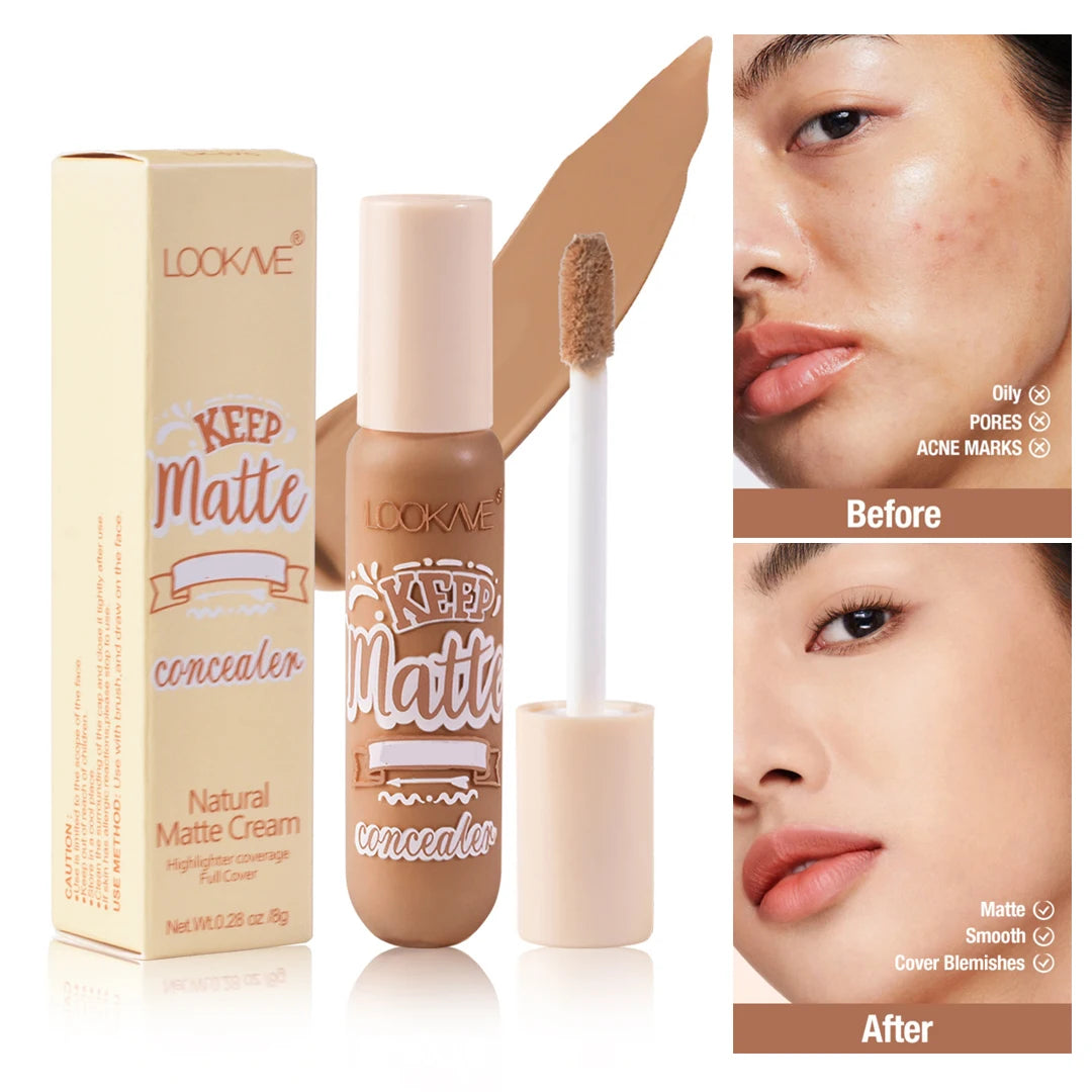 Liquid Concealer Stick Foundation Cream 6 Color Moisturizing Full Coverage