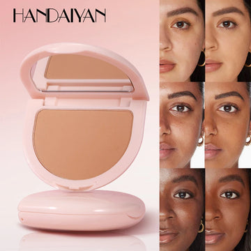 Matte Face Pressed Powder Lasting Oil Control Full Coverage Bronzer Natural Brighten Waterproof Nude Setting Loose Powder Makeup