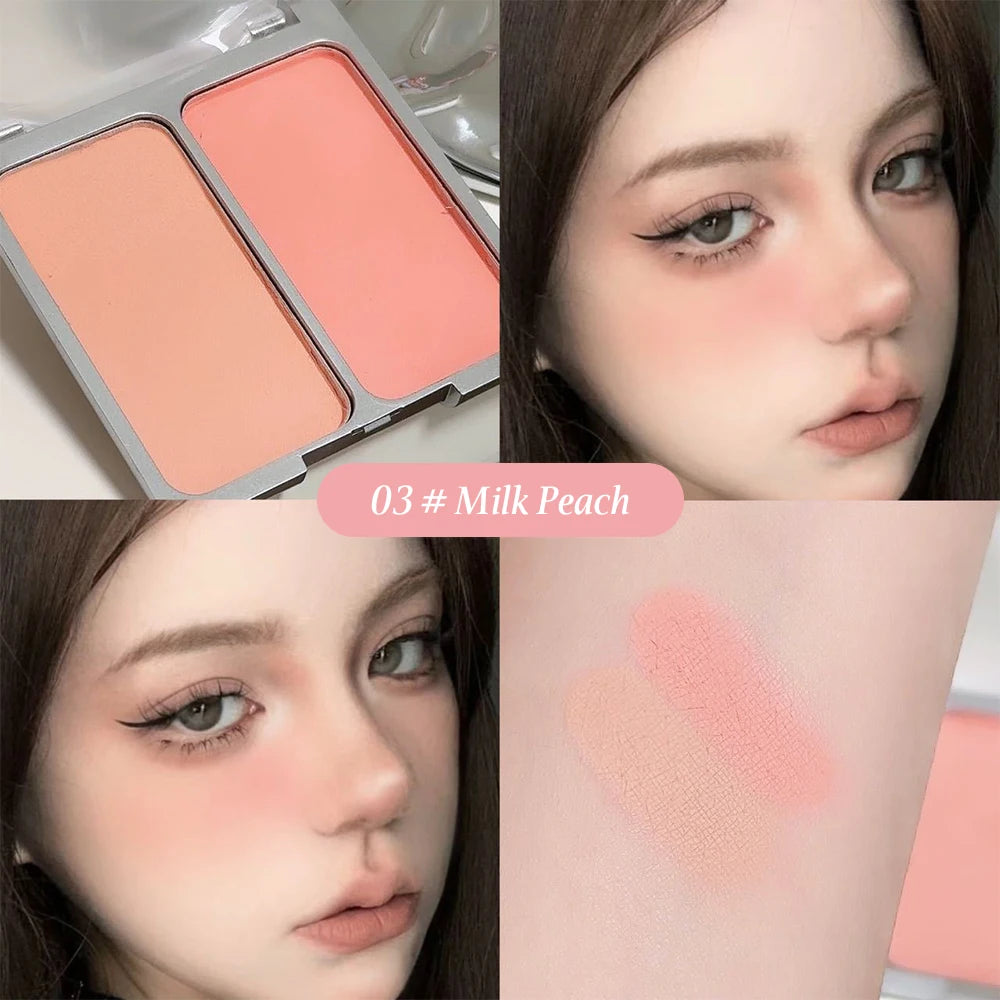 SWEETMINT Two-color Blush Matte Brightening Low Saturation