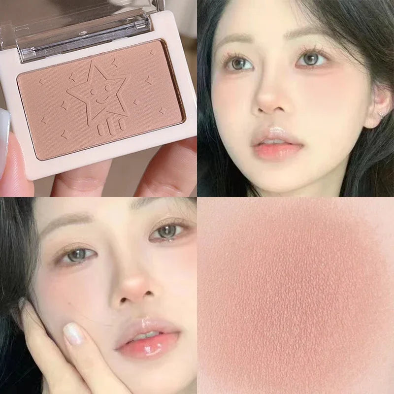 HISYI Peach Powder monochrome blush long-term durability Peach orange soft mist
