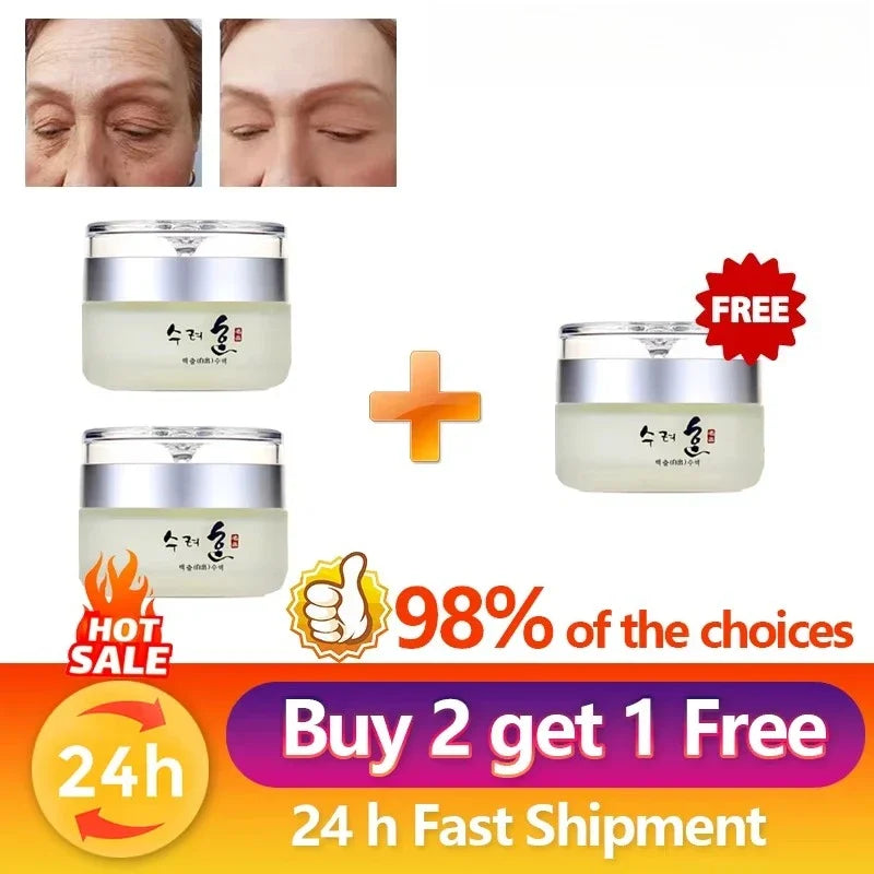 Collagen anti wrinkle and firming face cream reduces fine lines, lifts and resists aging