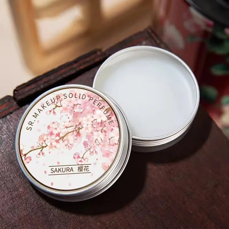 Solid Fragrance Balm Lavender Rose Peony Lotus 15g for Women – Portable Long-lasting Scented Cream