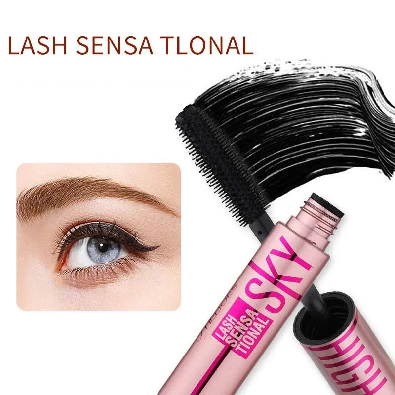 4D Waterproof Mascara Lengthening & Curling Black Lashes