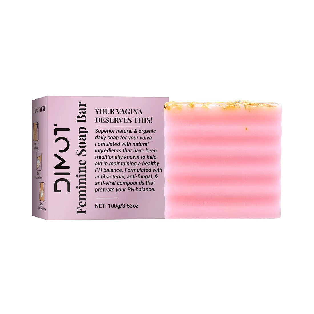 100g Natural Handmade Feminine Care Soap for pH Balance and Hydration