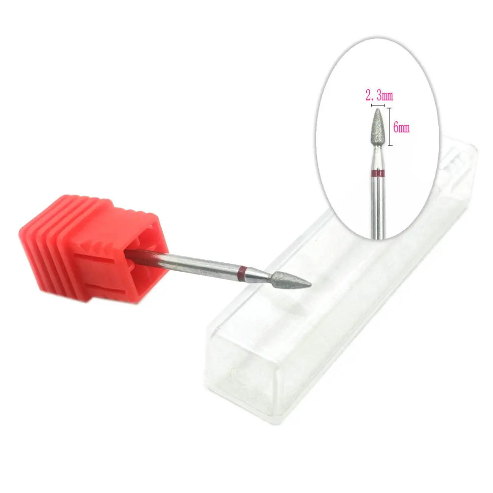 1pc Diamond Milling Cutters For Manicure Rotary Nail Drill Bit Eletric Pedicure Machine Equipment Cuticle Remove Tools