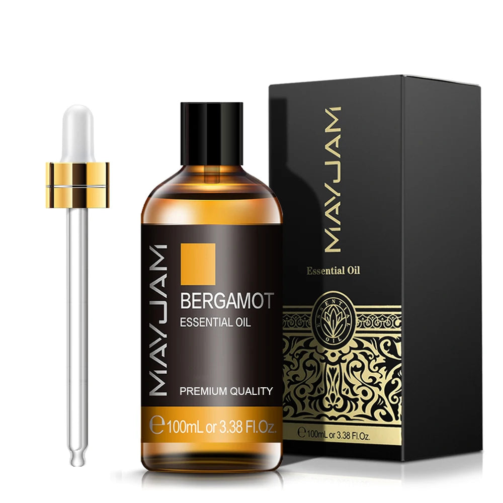 MAYJAM Essential Oils 100ml – Peppermint, Lavender & Lemongrass for Diffuser, Massage & Relaxation