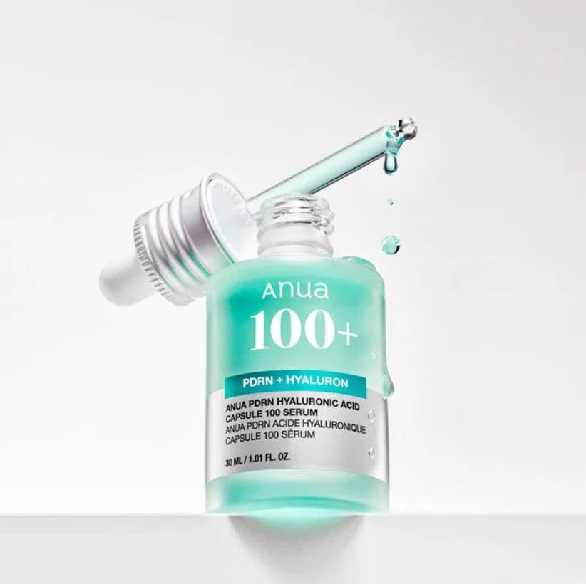 Anua PDRN Hyaluronic Acid 100 Capsules Serum, Revitalizing Face Serum, Hyaluronic Acid, Moisturizing, Korean Skincare