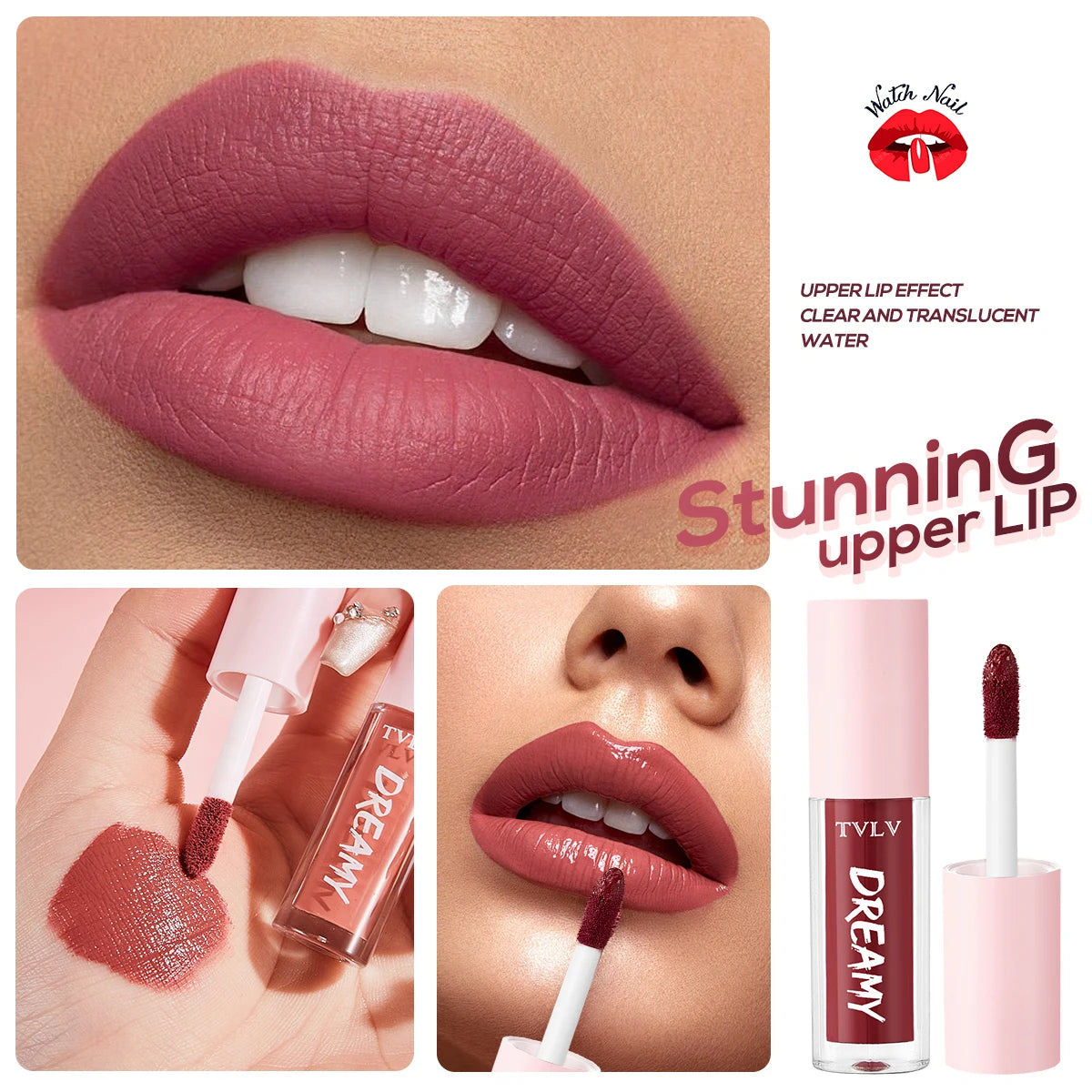 Set Lip Gloss Velvet Lipstick Waterproof and Long-Lasting Lip Gloss Women's Moisturizing